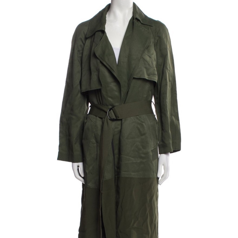 Sandro Dark Green Trench Coat